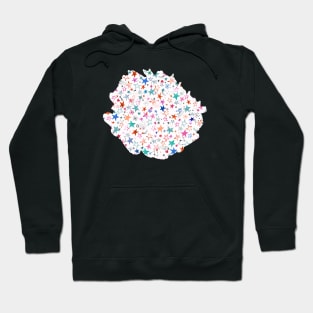 Winter stars Pink Hoodie